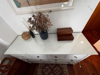 Cómoda Ikea Hemnes 8 cajones blanca