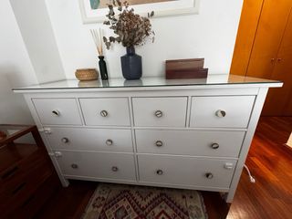 Cómoda Ikea Hemnes 8 cajones blanca