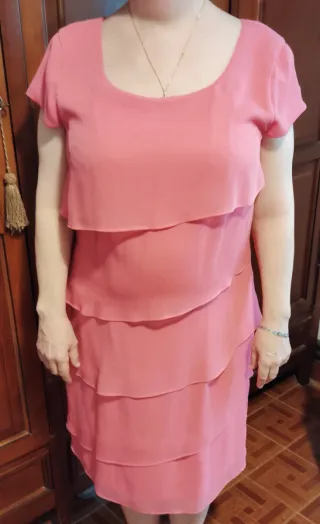 Vestido fiesta y chaqueta zendra