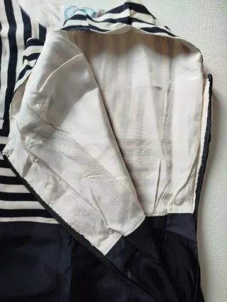 Vestido corto elegante rayas