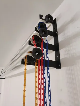 Soporte para fondos con 4 ganchos