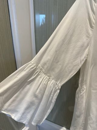 Camisa Zara Mujer Talla M, blanca