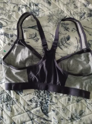 Sujetador deportivo azúl