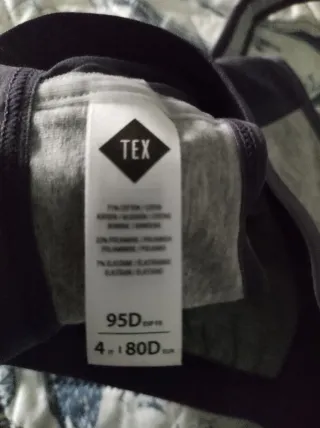 Sujetador deportivo azúl