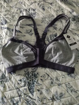 Sujetador deportivo azúl