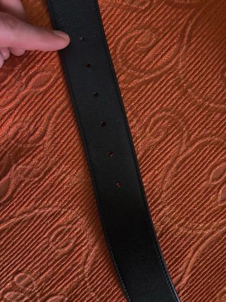 Cintura YSL Nera con Fibbia Oro