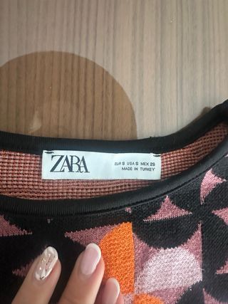 Jersey Zara Estampado Geométrico