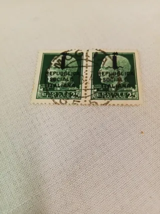 2 Francobolli Repubblica Sociale Italiana