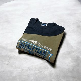 Sudadera Naf Naf negra y verde oliva