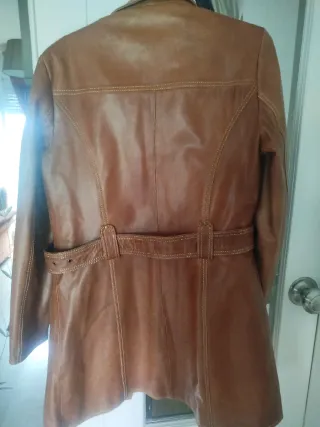 Chaqueta de cuero Corty Bennet marrón