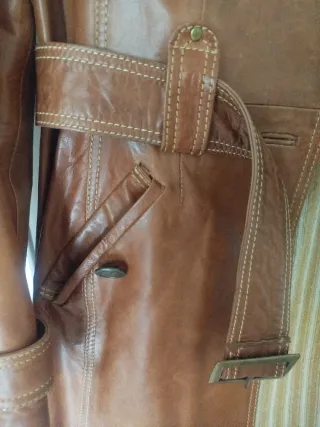 Chaqueta de cuero Corty Bennet marrón