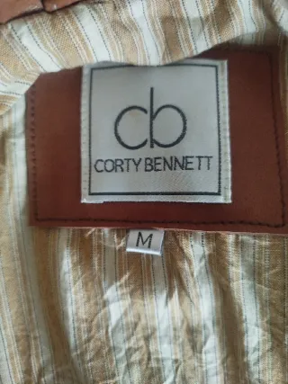 Chaqueta de cuero Corty Bennet marrón