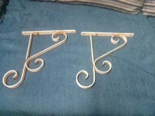 2 Colgadores Hierro Forjado Macetas