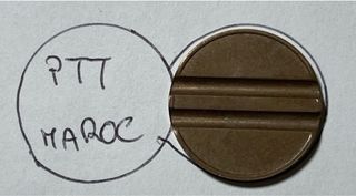 GETTONE TELEFONICO PTT MAROC ZECCA PARIGI