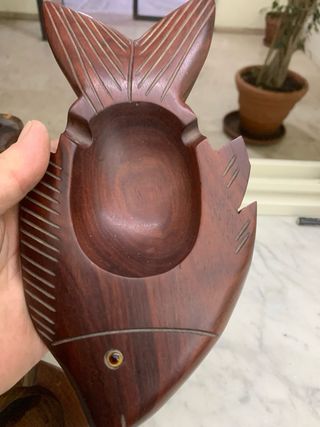 Lotto oggetti in legno