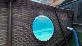 Piscina tubular con depuradora y clorador salino