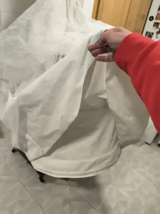 Cancán Fallera 90cm Blanco.