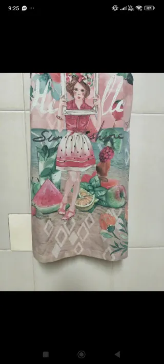 Vestido niña estampado frutas y flores