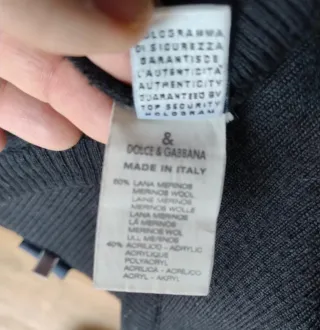 Gilet lana Dolce & Gabbana nero