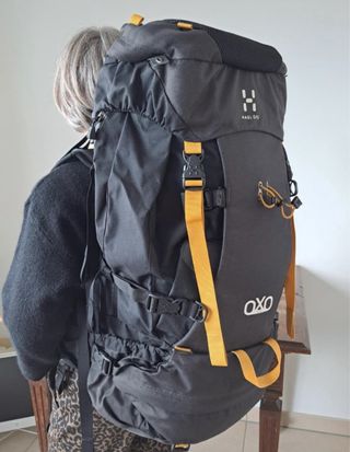 Mochila Haglofs 55L Negra y Amarilla