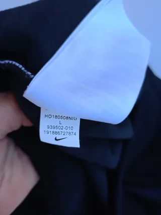 Pantaloni tuta Nike velour neri tg L