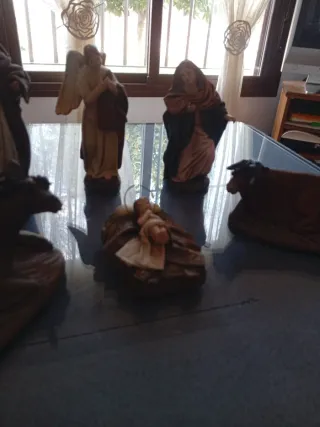 Belén artesano murciano tela encolada