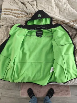 Chaqueta Norway Hombre Negra y Verde