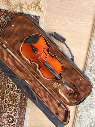 Violín con estuche y arco