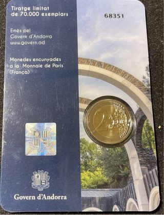 Andorra 2 Euro Card 2021 nostra Signora Meritxell