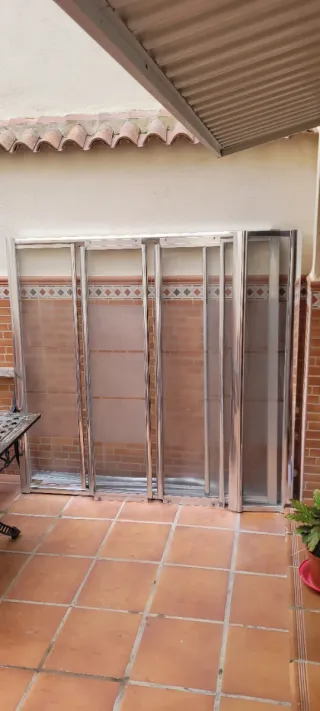 Mampara de baño acero inoxidable