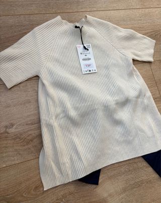 Jersey Zara nuevo con lazo espalda Talla S