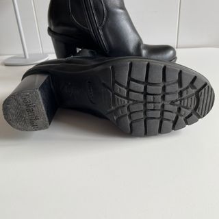 Botines de cuero negros talla 38