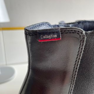 Botines de cuero negros talla 38