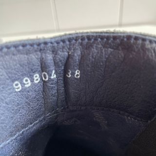 Botines de cuero negros talla 38