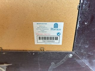 Espejo marco madera y plata