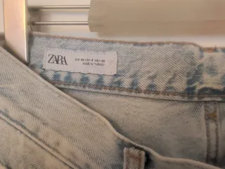 Pantalón Vaquero Zara Mujer