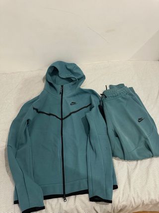 Nike Tech Sudadera con Capucha Verde Azulado