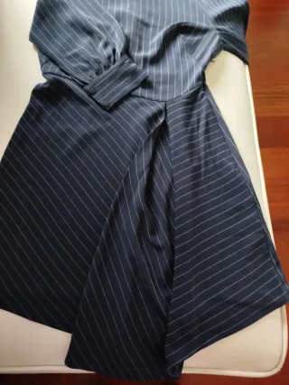 Vestido Raya Diplomática Azul