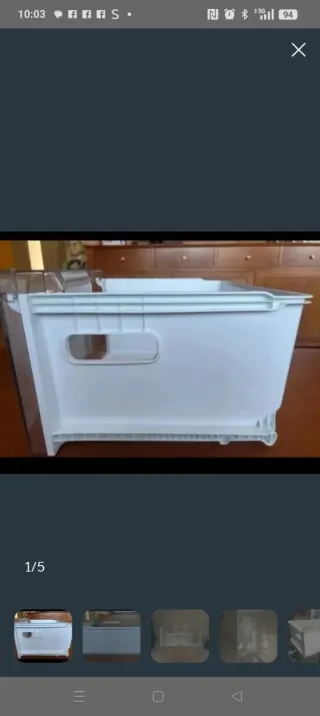 Cajón Congelador Nevera LG modelo GBB530PZCPS