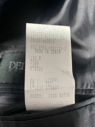 Americana Fuentecapala Lana Virgen T.56