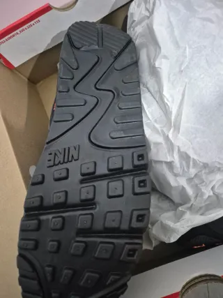 Nike Air Max 90 Scarpe Uomo Nero Arancio