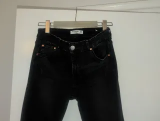 Pantalón Vaquero Mujer Pull&Bear Negro