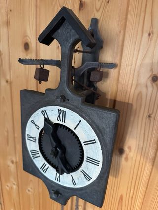 3 Relojes de pared antiguo de madera