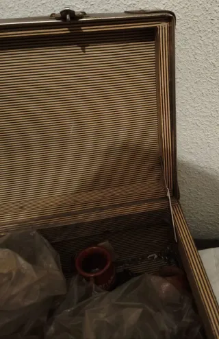 Maleta de piel vintage años 30