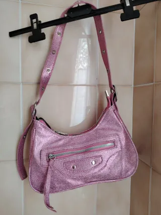 Borsetta rosa glitter
