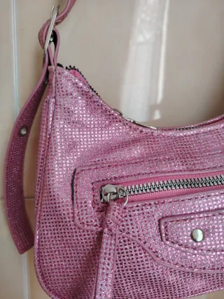 Borsetta rosa glitter