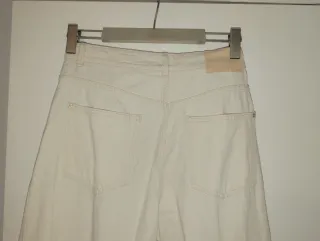 Pantalón vaquero beige Lefties mujer