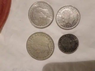 Lote 4 monedas España 1980
