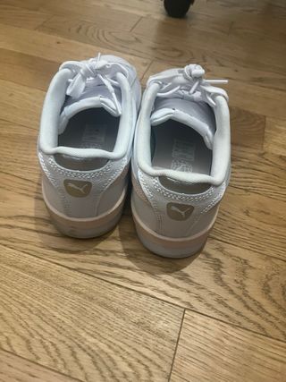 Sneakers Puma bianche e rosa