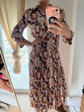 Vestido estampado caballos primavera